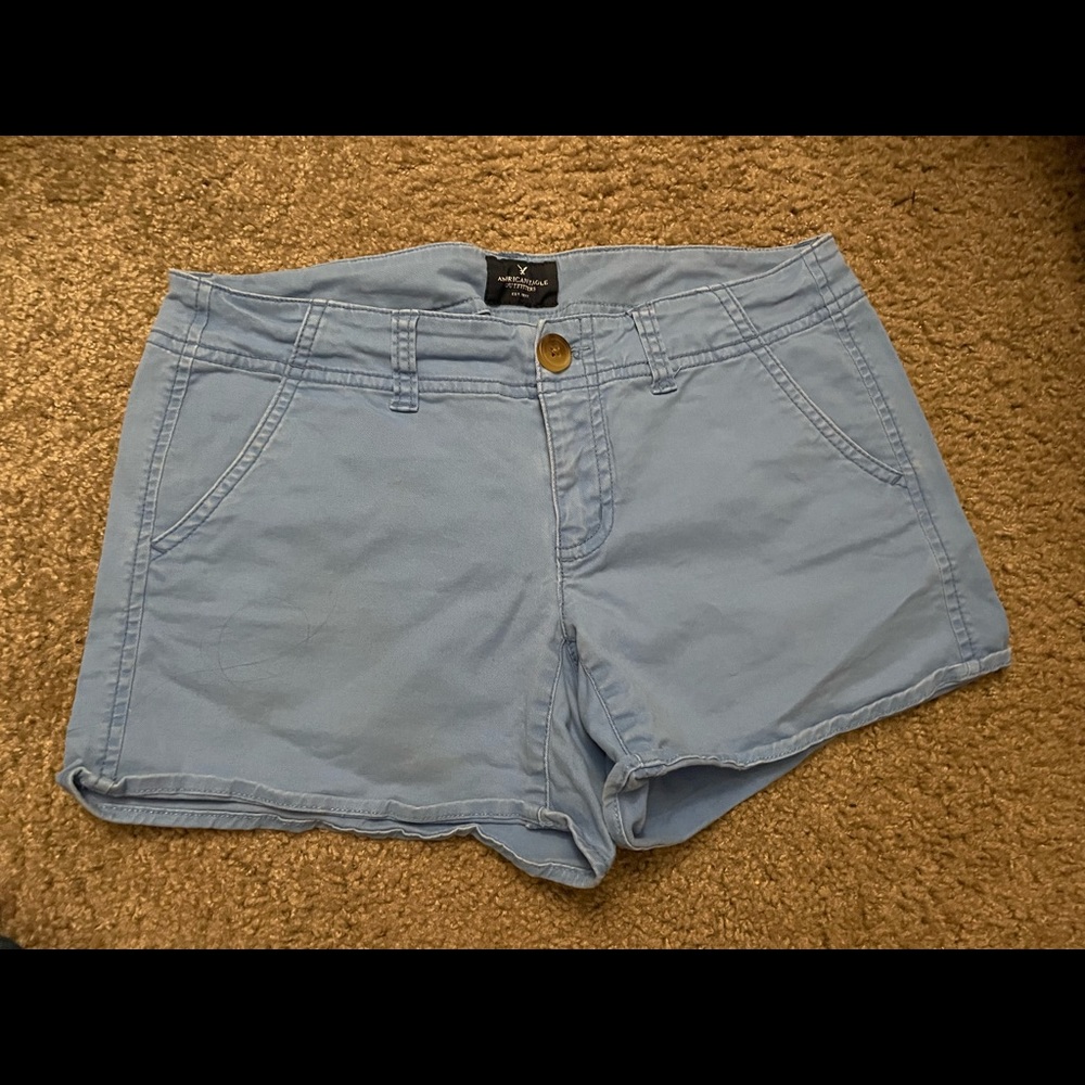 Light blue shorts!